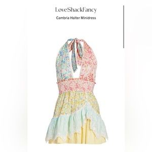 Love Shack Fancy - Cambria Halter Dress - Size Medium